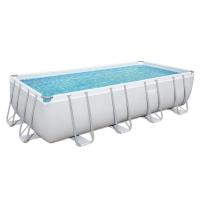Каркасный прямоугольный бассейн Bestway Steel 56466 (549х274х122 см) с песочным фильтром, лестницей и тентом