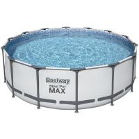 Каркасный бассейн Bestway Steel Pro 5612Z (488х122 см) с картриджным фильтром, лестницей и тентом
