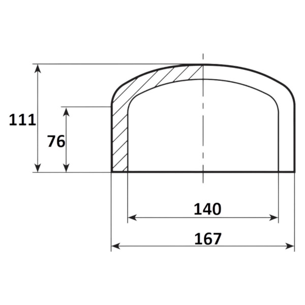Заглушка 140мм Aquaram (9D) (7107140)