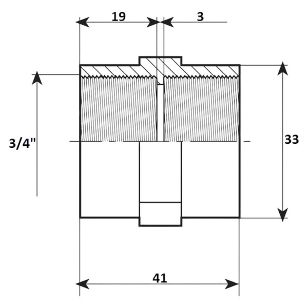 Муфта резьбовая 3/4" Aquaram (90B) (7205025)