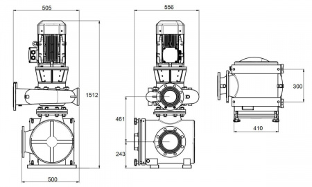 Насос с префильтром чугунный 175м3/ч PSH FDN-132V H=10 11,0кВт 400В (1FN11502V4V)