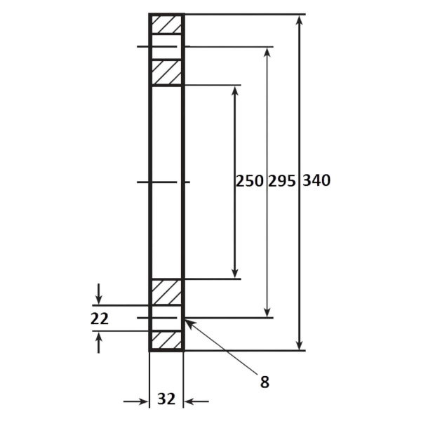 Фланец 225мм Aquaram (7R) (7123225)