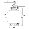 Фильтр   5м3/ч Laswim P-DG 350мм пластиковый с верхним вентилем 1 1/2" (P-DG350)