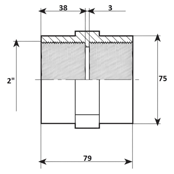Муфта резьбовая 2" Aquaram (45D) (7205063)