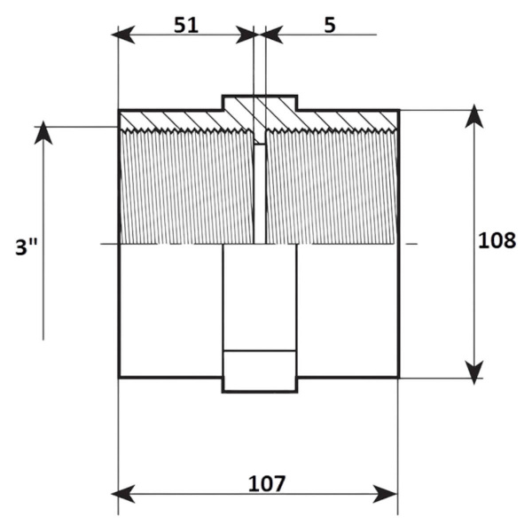 Муфта резьбовая 3" Aquaram (16D) (7205090)