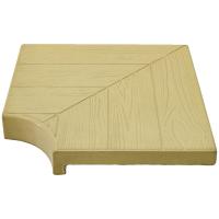 Угловой элемент AquaViva 500х500х70-40, Wood бежевый