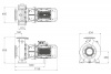 Насос без префильтра чугунный 547м3/ч PSH DN-135 H=10 22кВт 400В (1DN13000E7V)