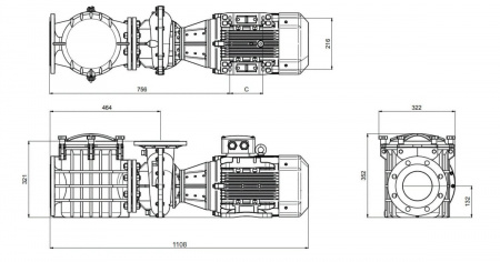 Насос с префильтром 162м3/ч PSH F-GIANT 22TRB H=10 9,2кВт 400В с бронз. раб. кол. (1FGN1250E4VTB)