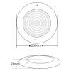 Прожектор светодиодный 24Вт AM RGB 260мм 12В оправа н/с AISI 316 (HX-WH260-333SS), шт