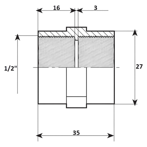 Муфта резьбовая 1/2" Aquaram (40A) (7205020)