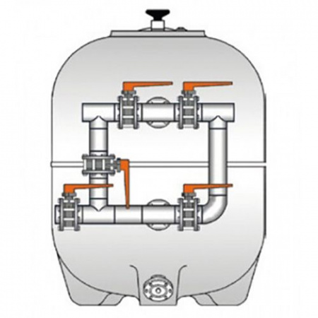 Пятикрановая обвязка Hayward HCB2504UN 250 мм