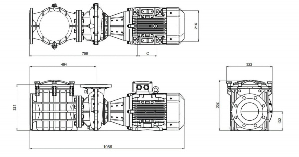 Насос с префильтром 118м3/ч PSH F-GIANT 20TRB H=10 5,5кВт 400В с бронз. раб. кол. (1FGN0750E4VTB)