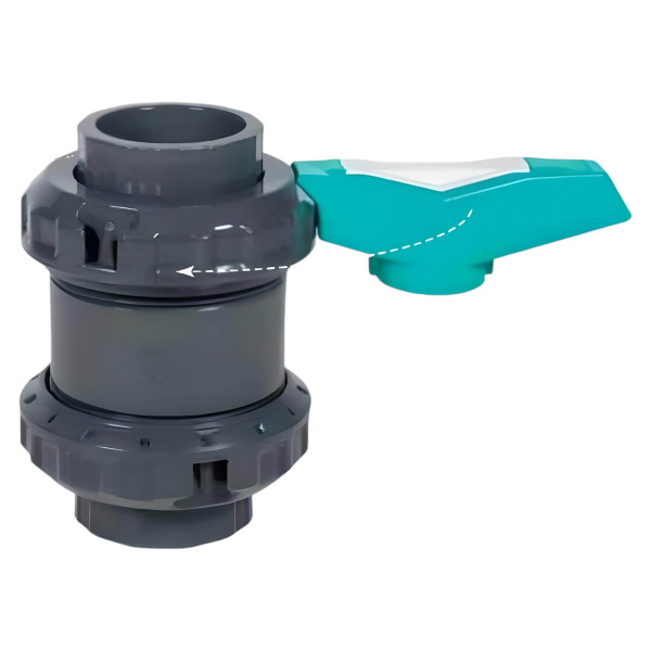 Кран шаровой  63мм Gemas HDPE-EPDM (6) (131116L), шт